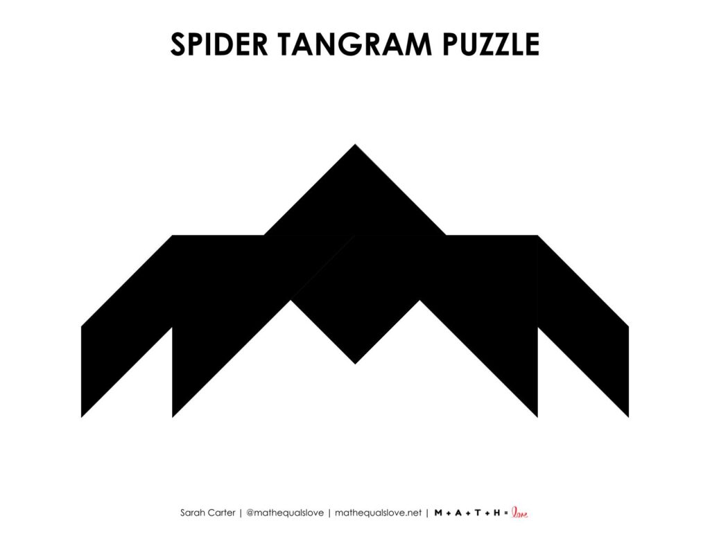 spider tangram puzzle.