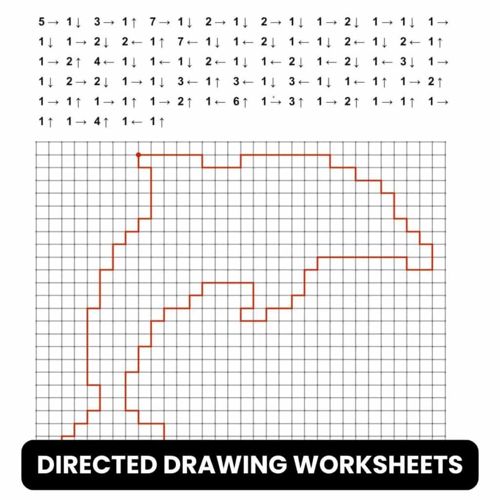 directed drawing worksheets and activities.
