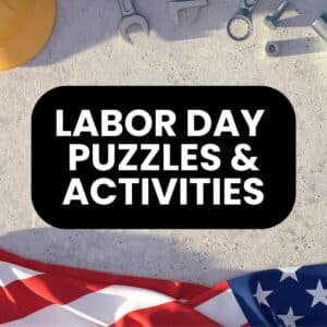 labor day puzzles and activities.