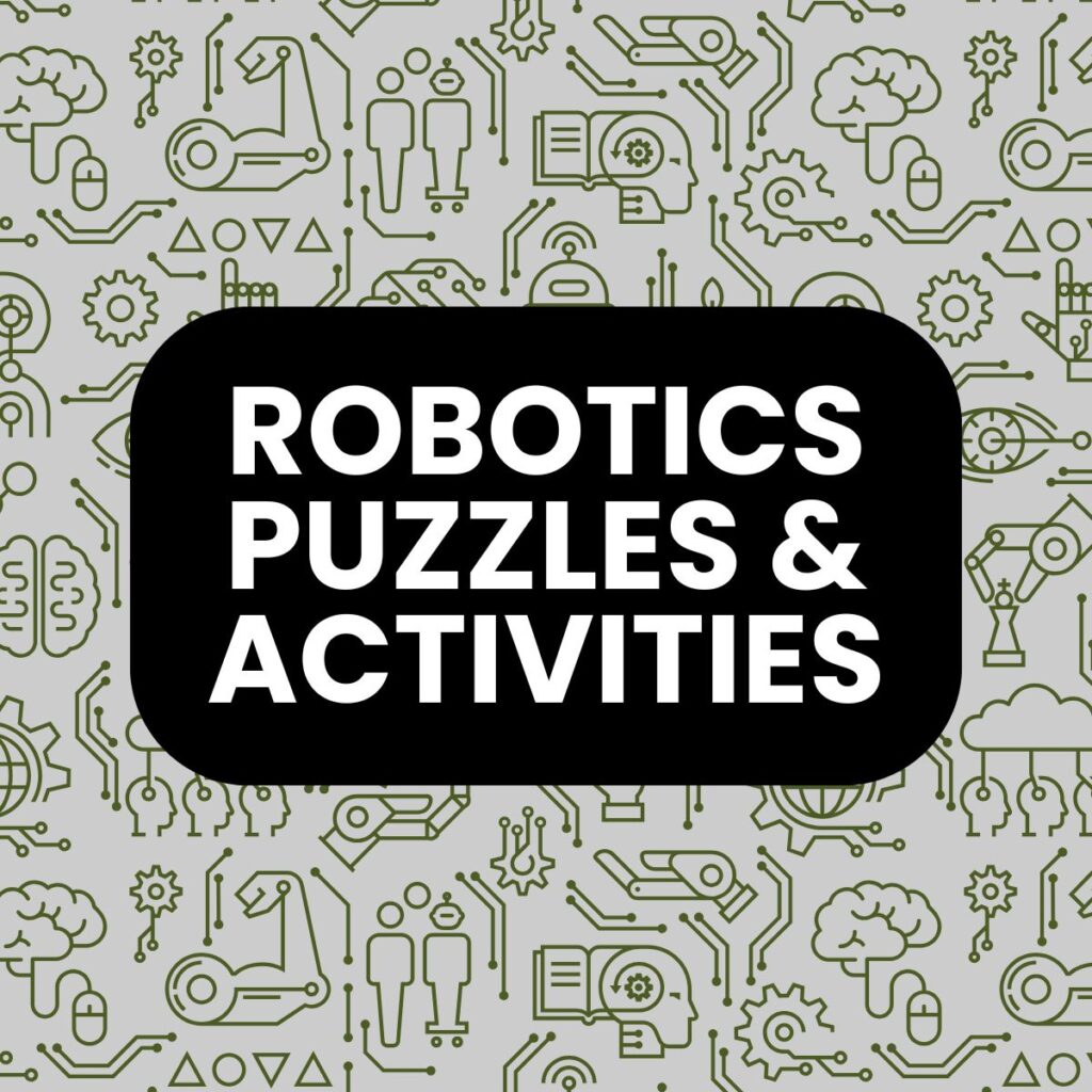 robotics puzzles and activities.