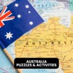 australia puzzles and activities.