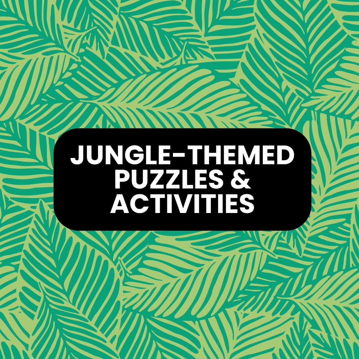 free printable jungle themed puzzles and activities for the classroom.