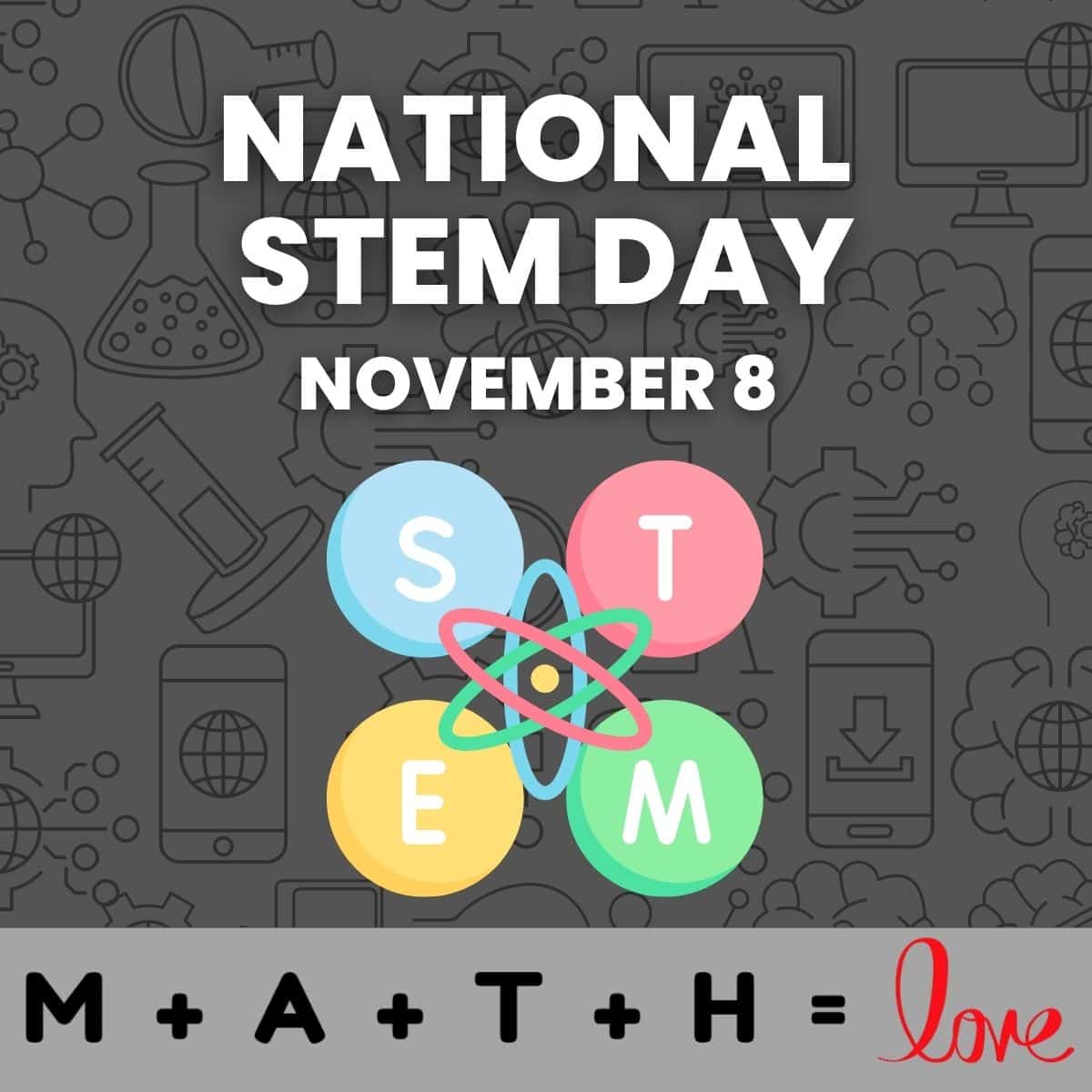 national stem day (nov 8) activities and puzzles.