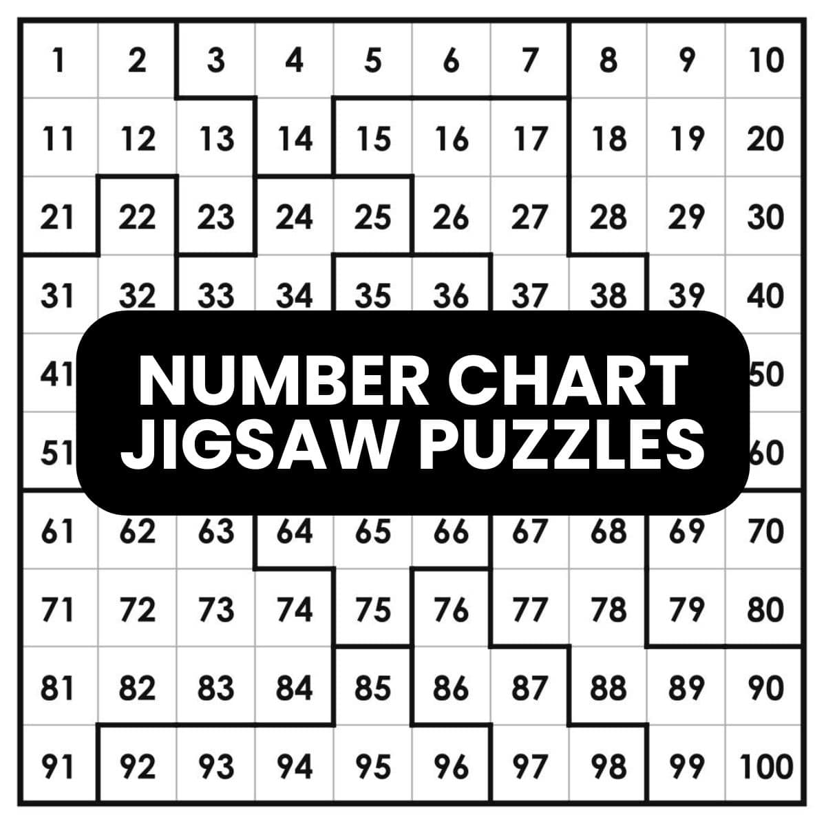 number chart jigsaw puzzles.