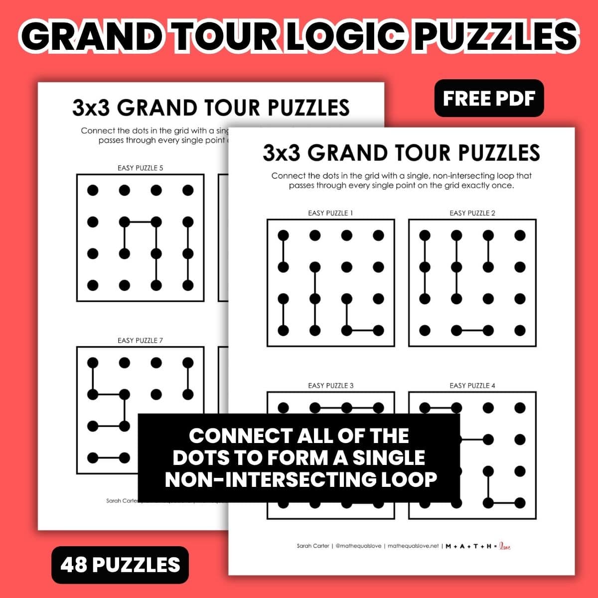 3x3 grand tour logic puzzles.