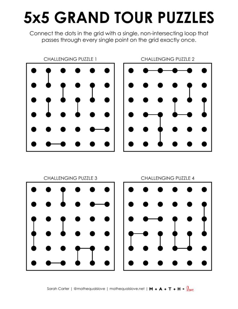 5x5 grand tour puzzles level challenging.
