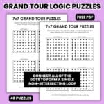 7x7 grand tour logic puzzles free.