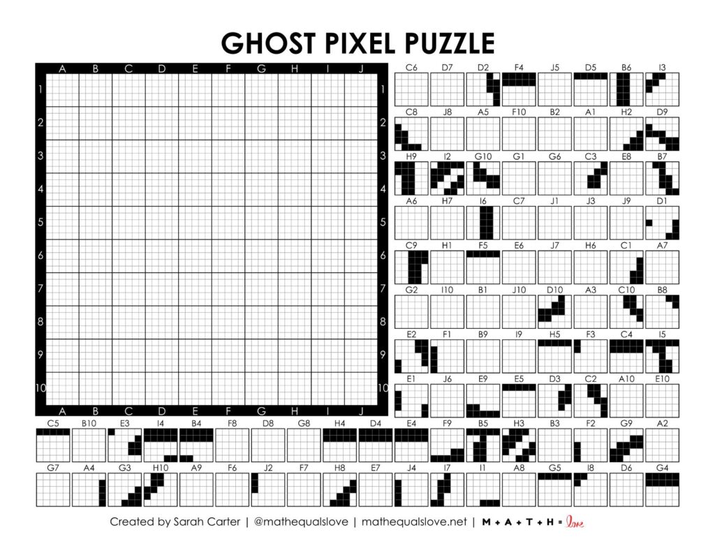 screenshot of ghost pixel puzzle.