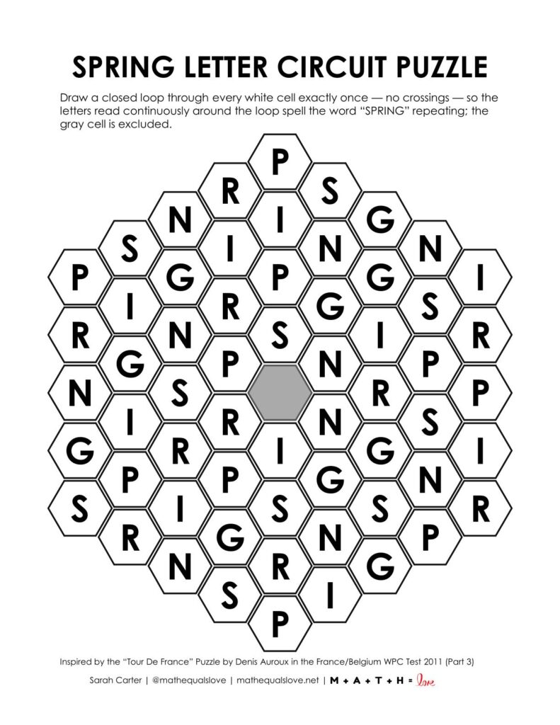 screenshot of spring letter circuit puzzle.