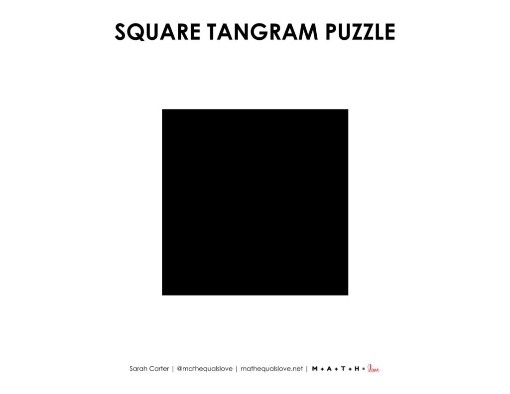 square tangram puzzle.