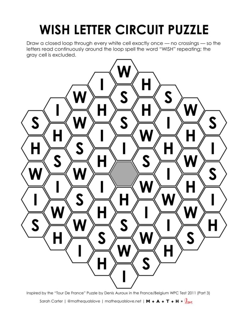 wish letter circuit puzzle.