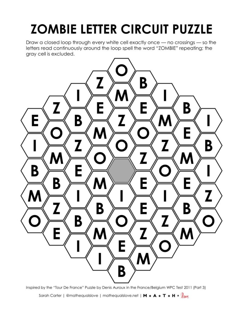 zombie letter circuit puzzle.