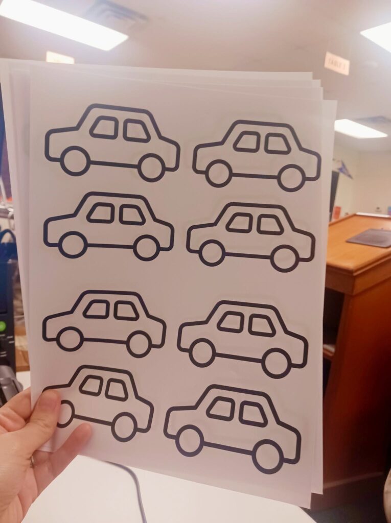 blank cars for calculus derivers license activity.