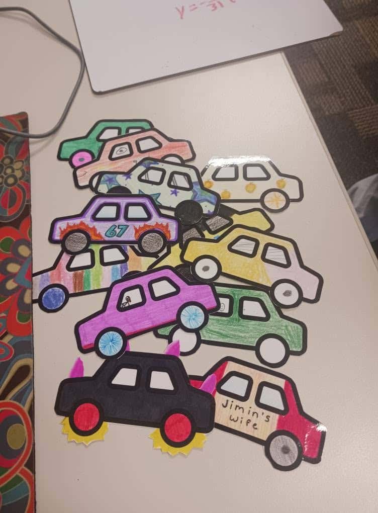 laminated cars for derivers licenses.