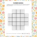 flower sudoku blank puzzle grid pdf.