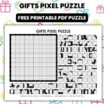 gifts pixel puzzle worksheet.