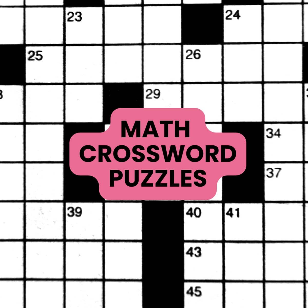 math crossword puzzles.