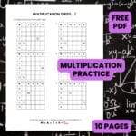 free multiplication grid worksheets for multiplying practice.
