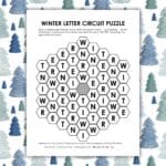 winter letter circuit puzzle.