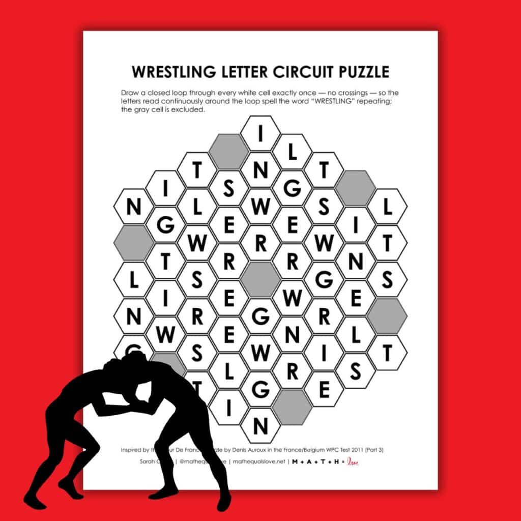 wrestling letter circuit puzzle.