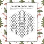 yule letter circuit puzzle for winter/christmas.