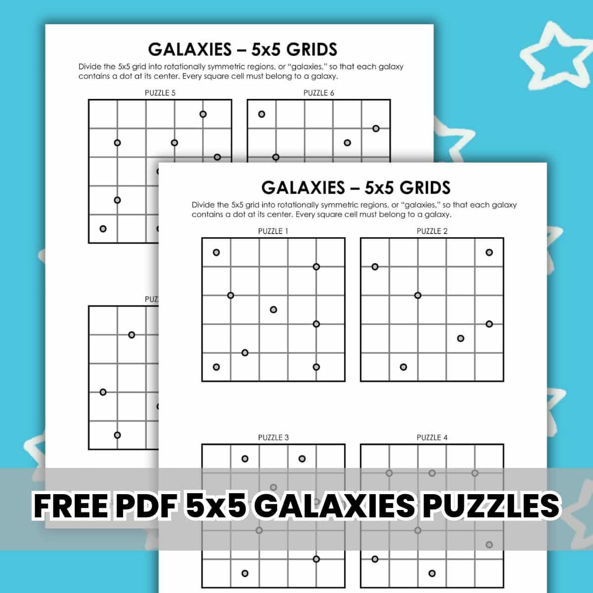 5x5 galaxies puzzles (tentai show)