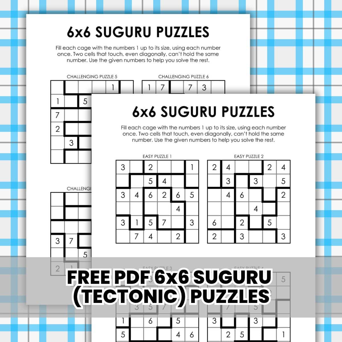 6x6 suguru logic puzzles pdf.
