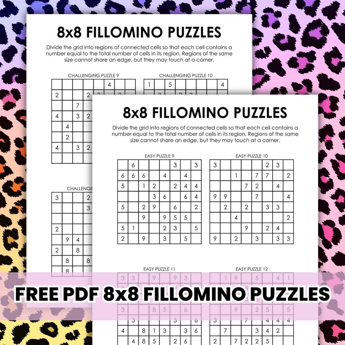 8x8 fillomino logic puzzles pdf.