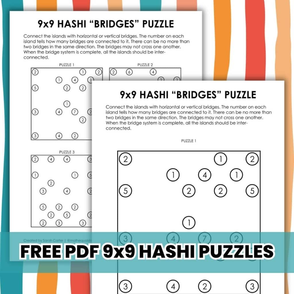 9x9 hashi "bridges" logic puzzles pdf.
