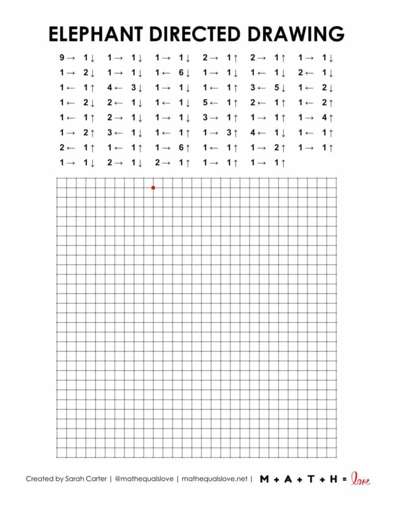 elephant directed drawing worksheet pdf.