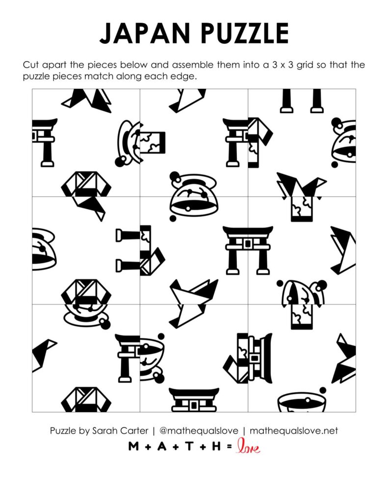 japan edge matching puzzle pdf