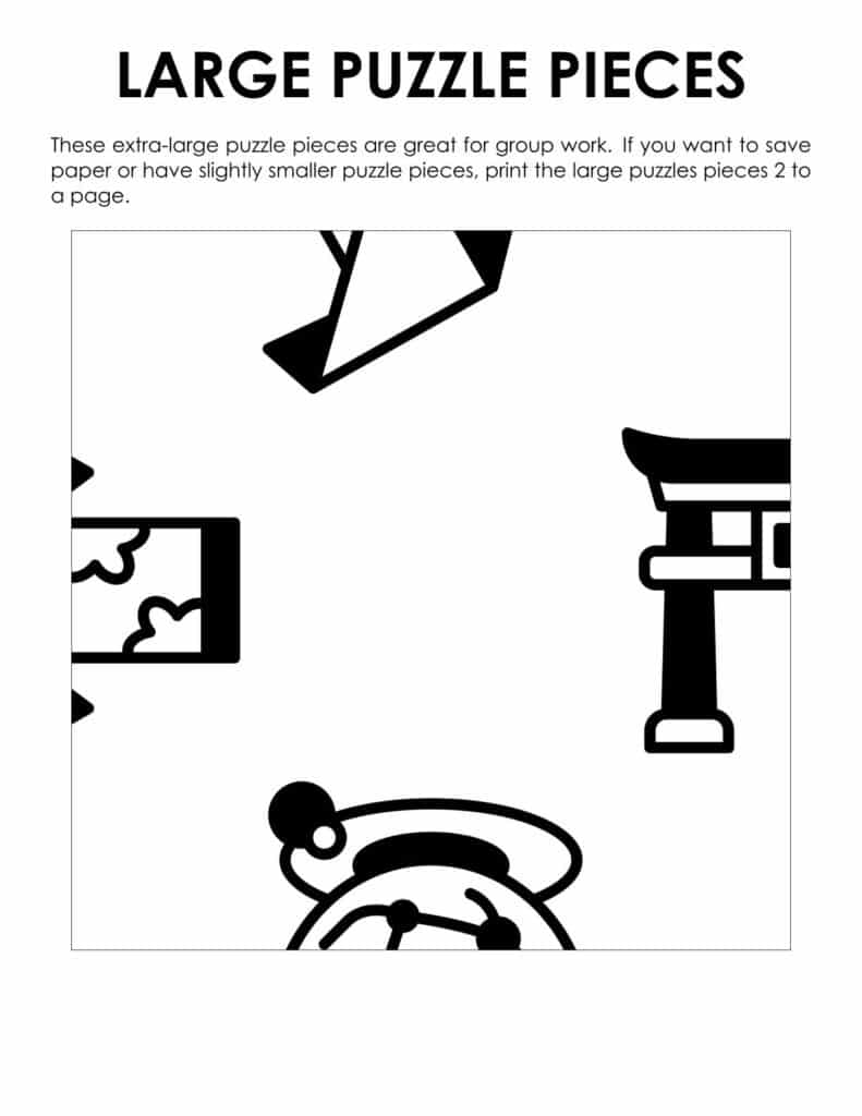 jumbo puzzle pieces for japan edge matching puzzle.