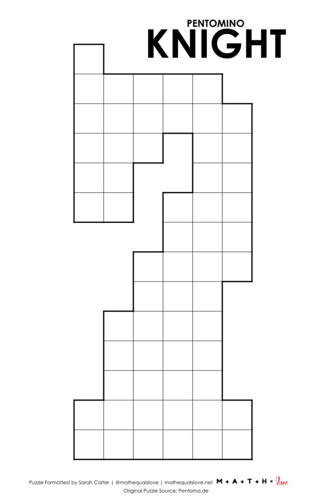 chess knight pentomino puzzle pdf.
