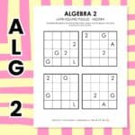 algebra 2 latin square puzzles.