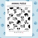 animal edge matching puzzle.