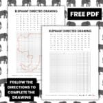 elephant directed drawing worksheet.