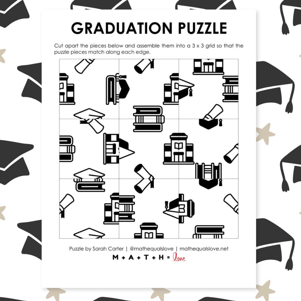 graduation edge matching puzzle.