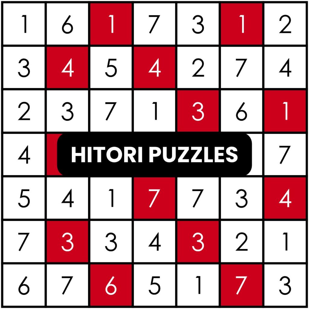 hitori logic puzzles.