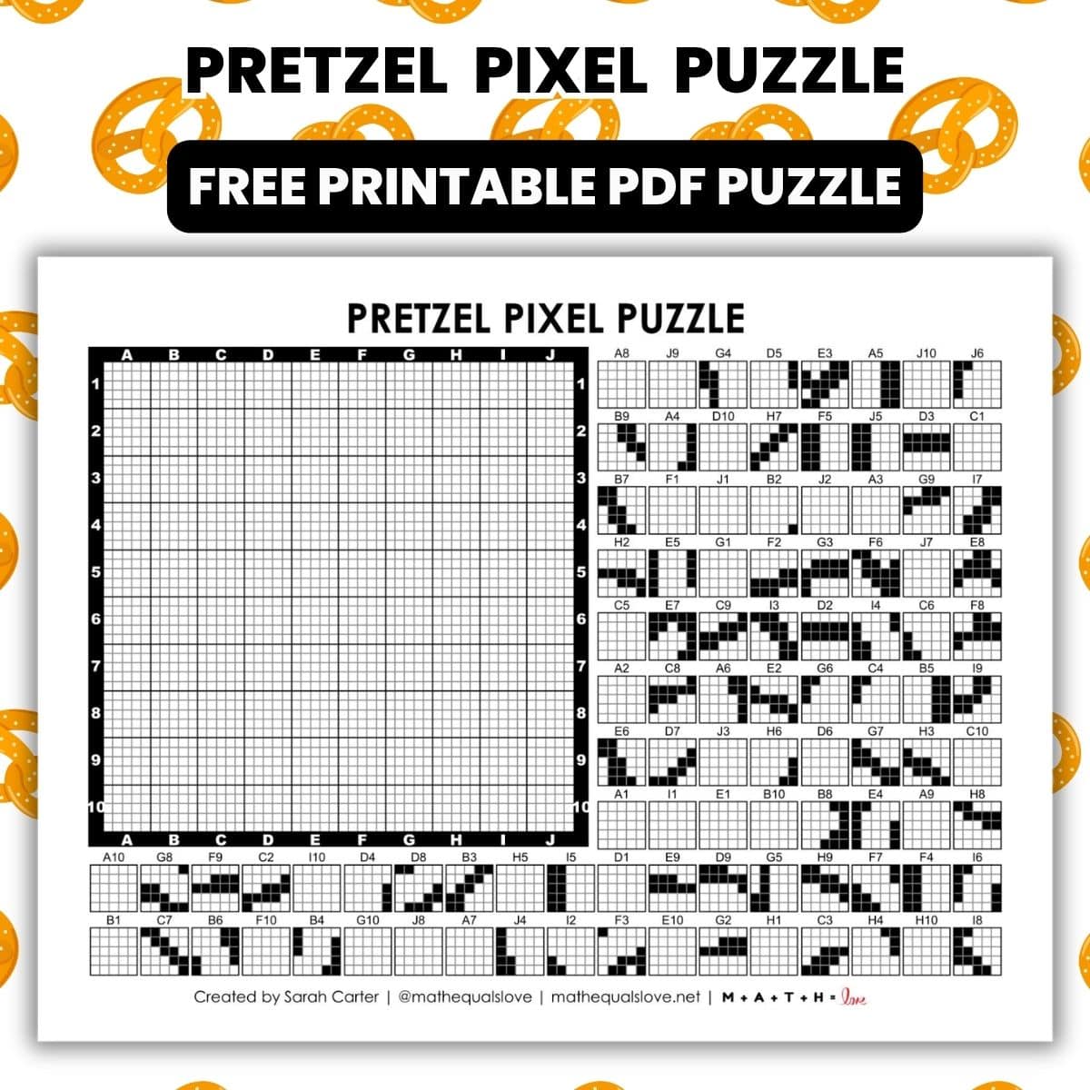 pretzel pixel puzzle worksheet.
