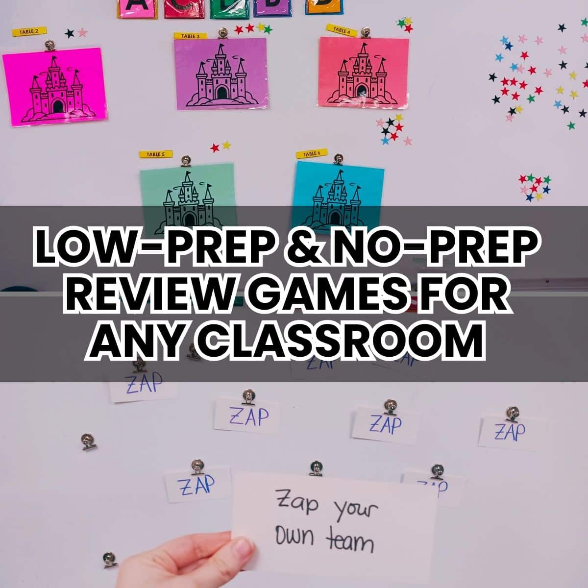 low prep and no prep review games for any classroom.