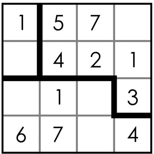 sample suguru logic puzzle.