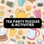 tea party logic puzzles and activities.